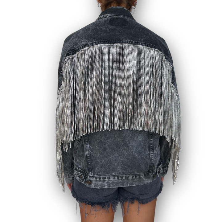 VINTAGE RHINESTONE FRINGE JACKET