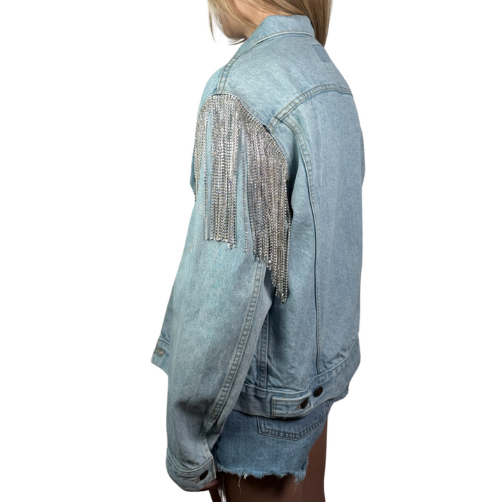 VINTAGE RHINESTONE FRINGE JACKET