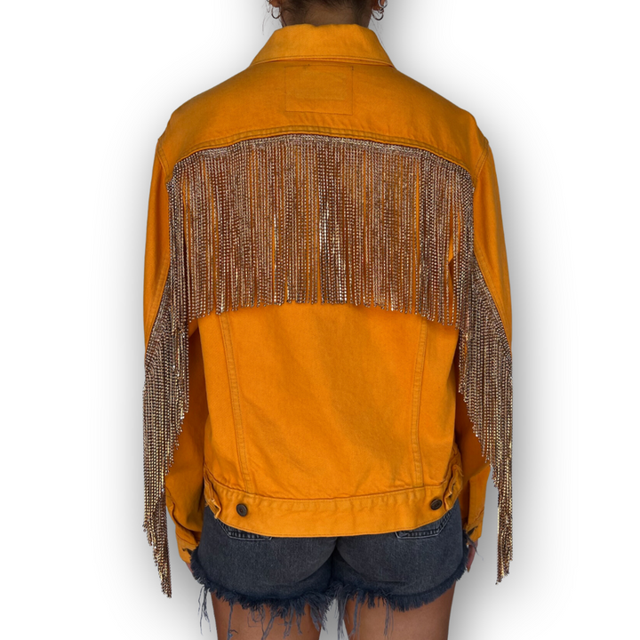 VINTAGE RHINESTONE FRINGE JACKET