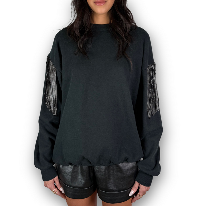 VINTAGE RHINESTONED SWEATSHIRT