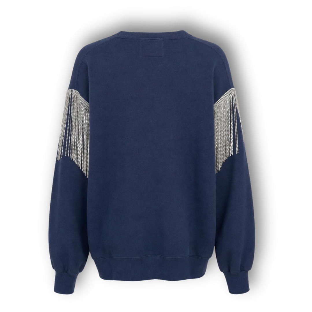 VINTAGE RHINESTONE FRINGE COWBOYS SWEATSHIRT