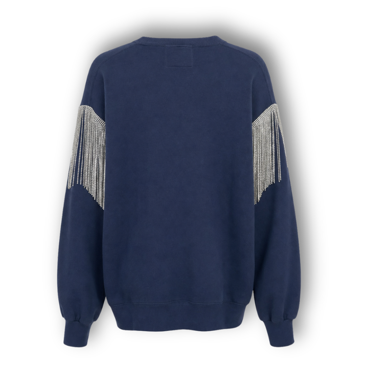 VINTAGE RHINESTONE FRINGE COWBOYS SWEATSHIRT