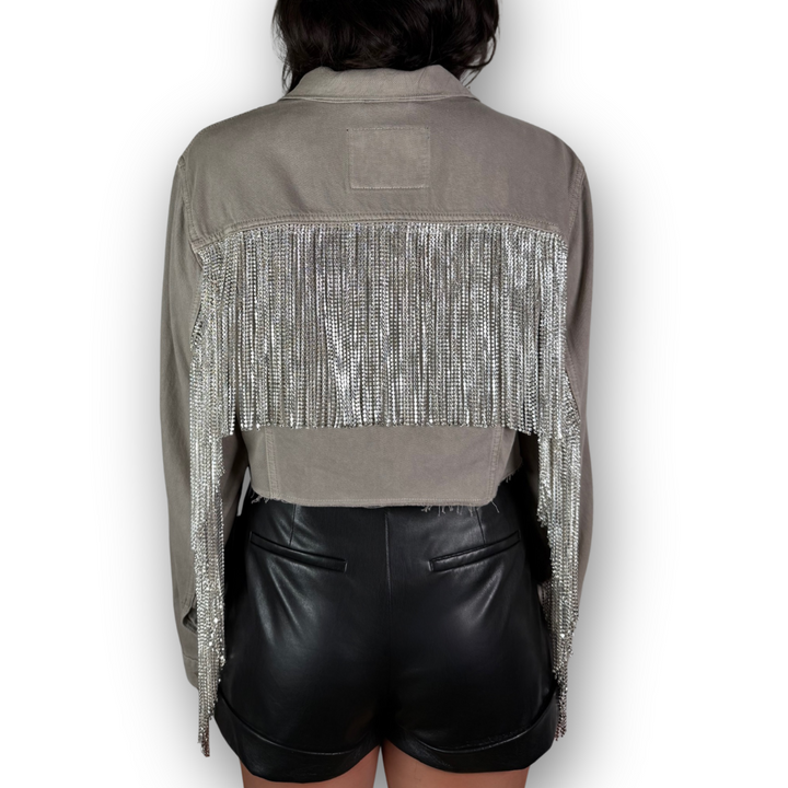 VINTAGE RHINESTONE FRINGE JACKET