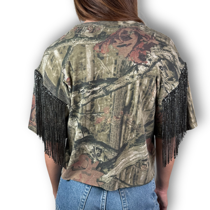 VINTAGE RHINESTONE CAMO TSHIRT