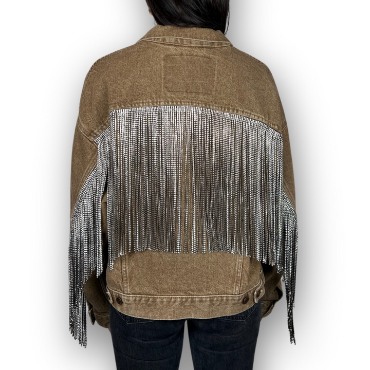 VINTAGE RHINESTONE FRINGE JACKET