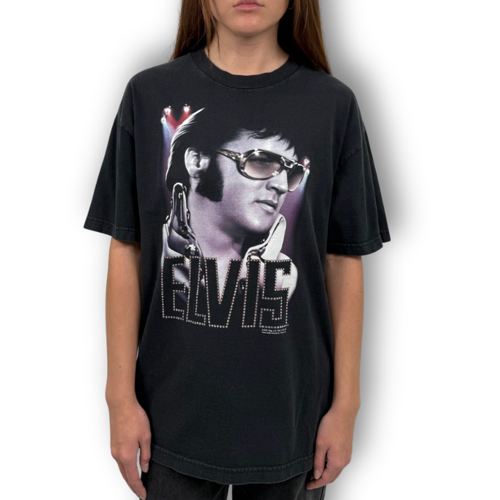 VINTAGE RHINESTONE ELVIS PRESLEY TSHIRT