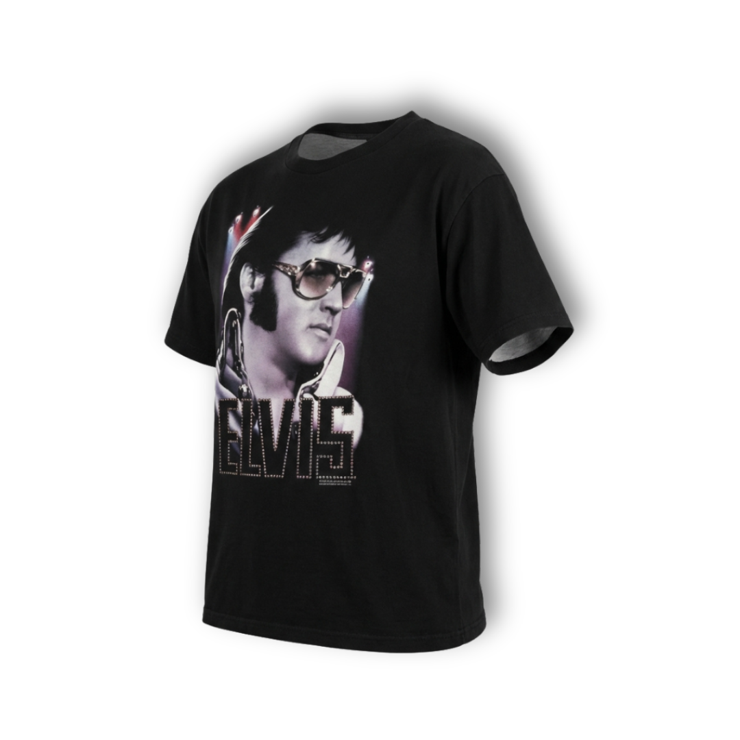 VINTAGE RHINESTONE ELVIS PRESLEY TSHIRT
