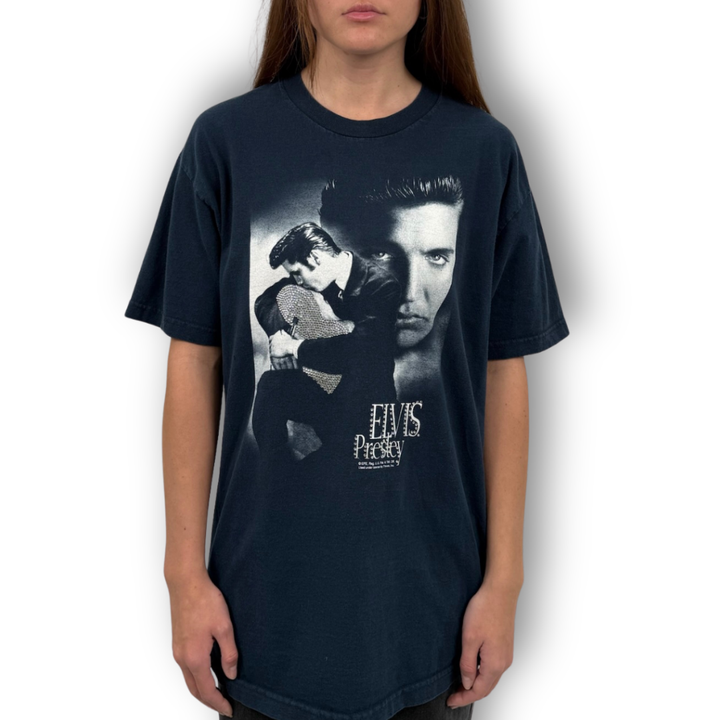 VINTAGE RHINESTONE ELVIS PRESLEY TSHIRT