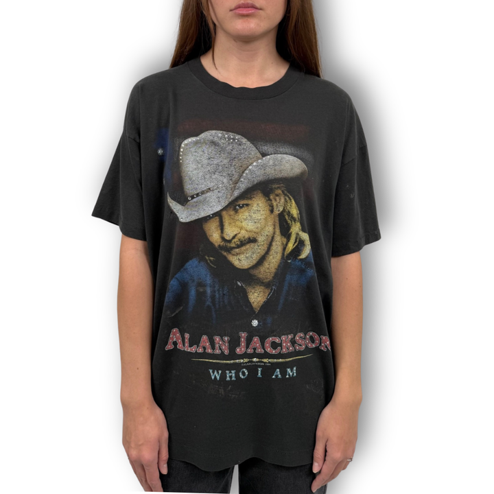 VINTAGE RHINESTONE ALAN JACKSON TSHIRT