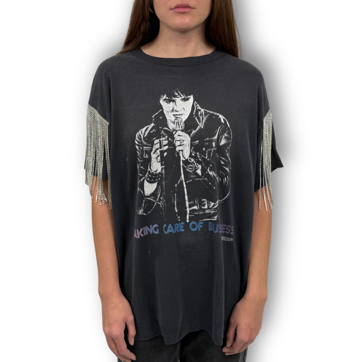 VINTAGE RHINESTONE ELVIS PRESLEY TSHIRT