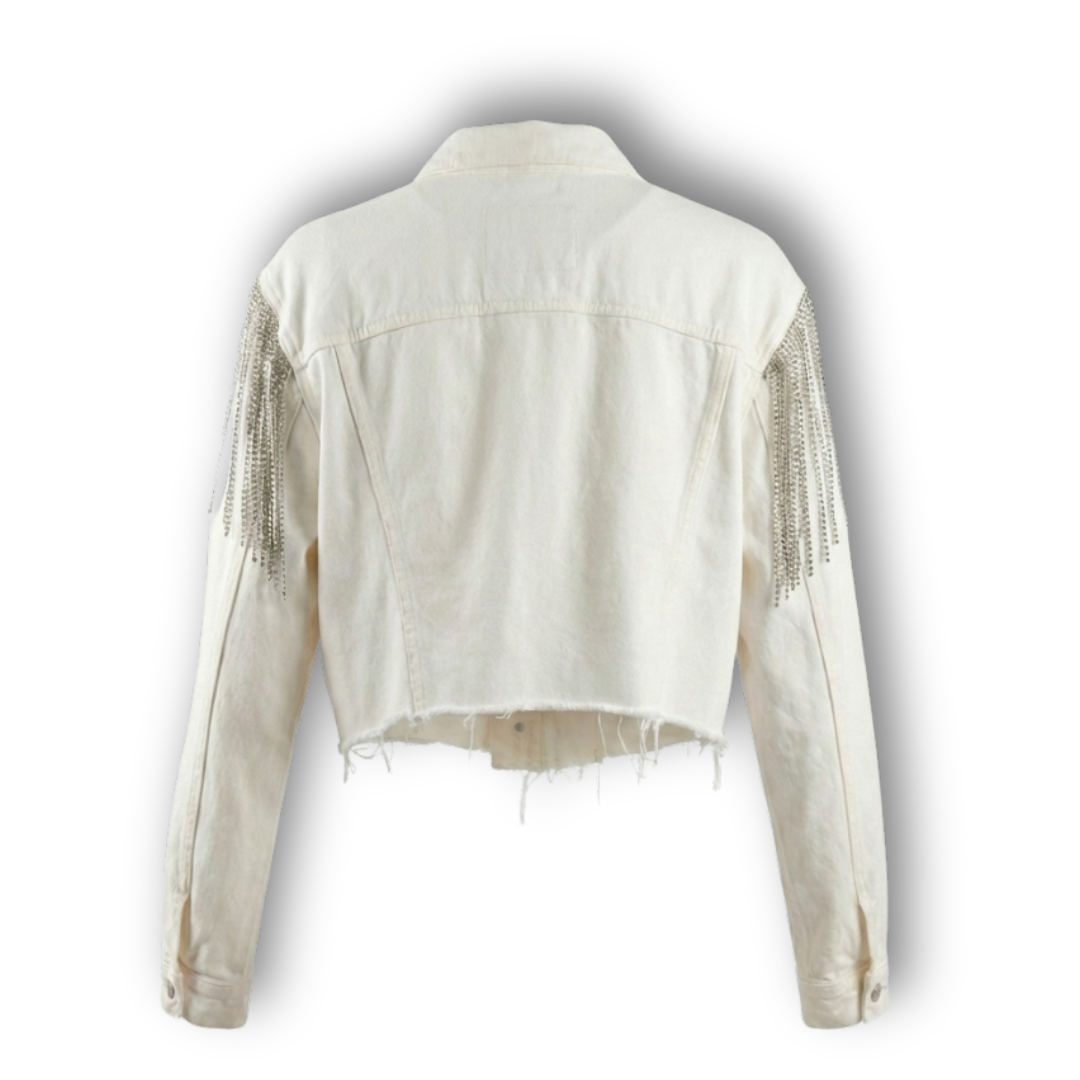 VINTAGE RHINESTONE FRINGE JACKET