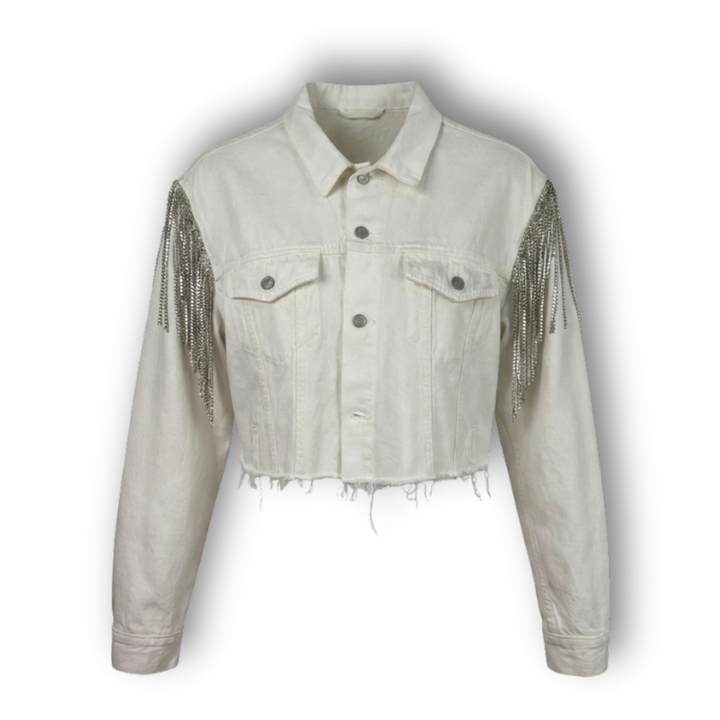 VINTAGE RHINESTONE FRINGE JACKET