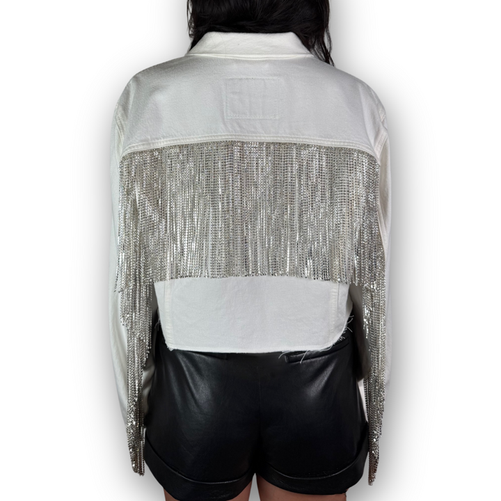 VINTAGE RHINESTONE FRINGE JACKET