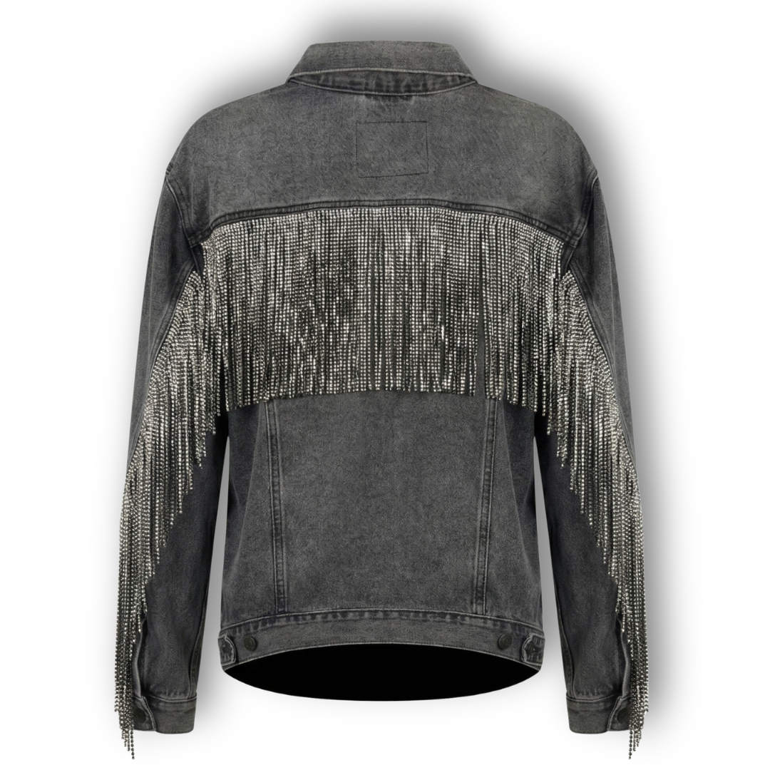 VINTAGE RHINESTONE FRINGE JACKET