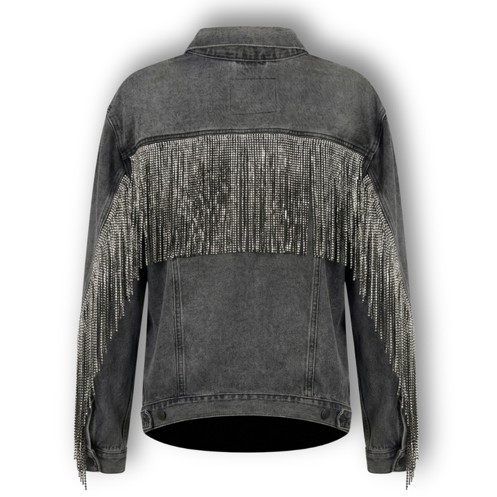 VINTAGE RHINESTONE FRINGE JACKET