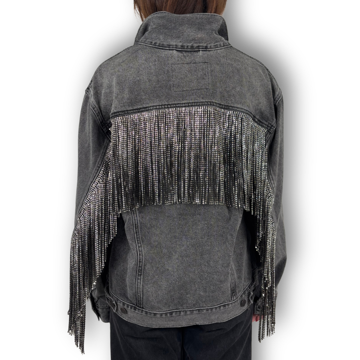 VINTAGE RHINESTONE FRINGE JACKET