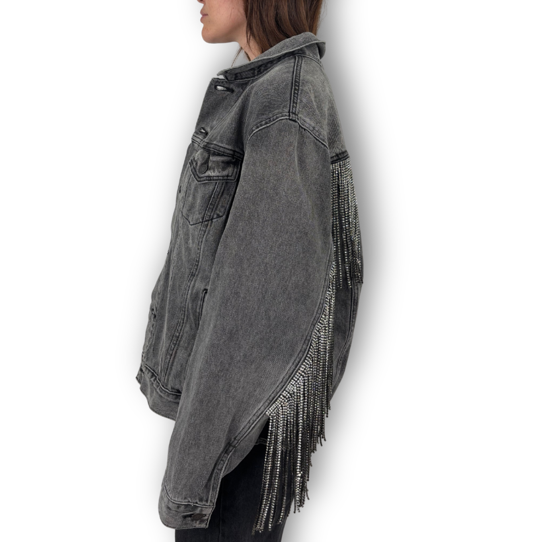 VINTAGE RHINESTONE FRINGE JACKET