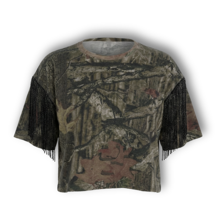 VINTAGE RHINESTONE CAMO TSHIRT