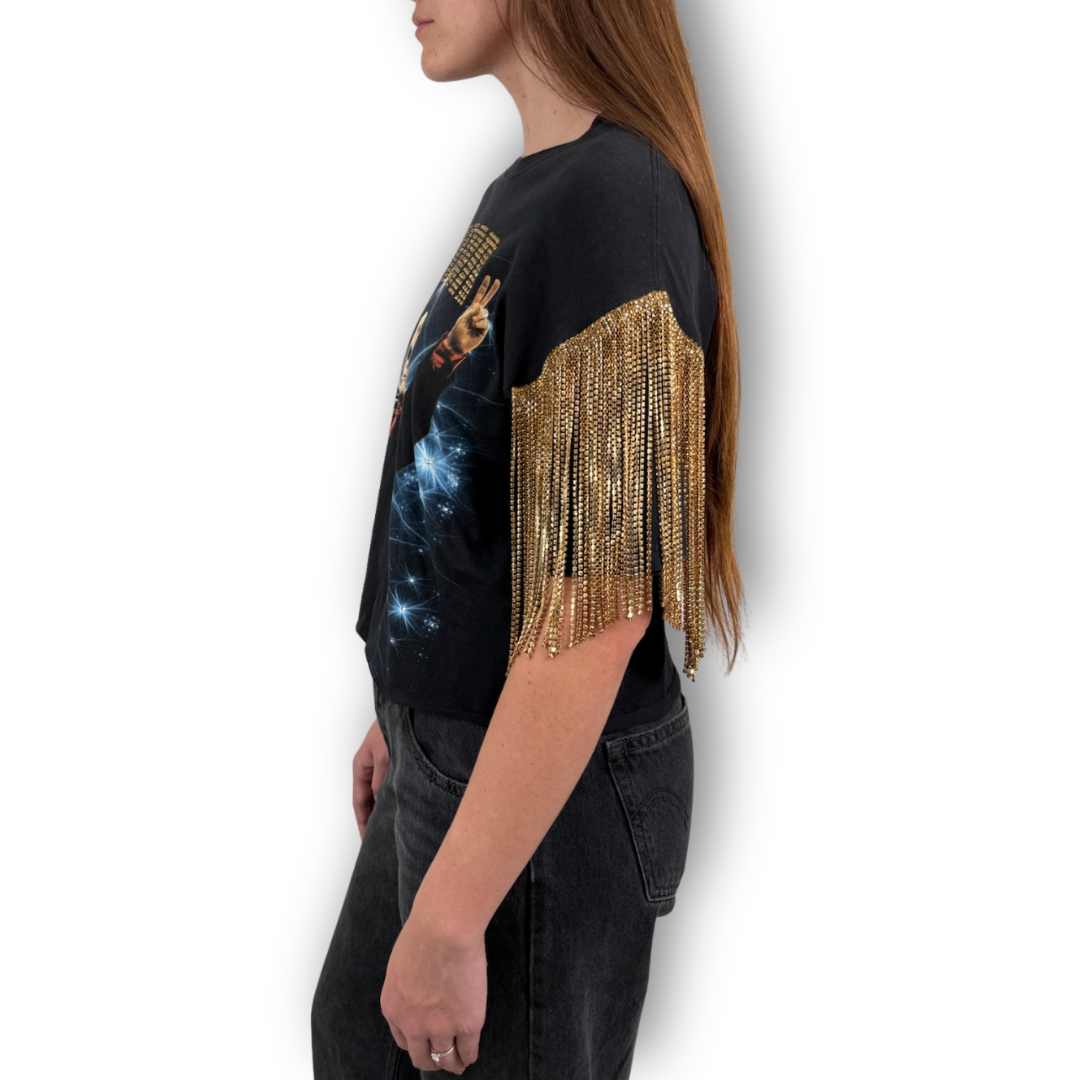 VINTAGE RHINESTONE ELTON JOHN TSHIRT