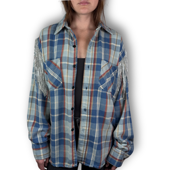 Daniel Diamond vintage blue flannel