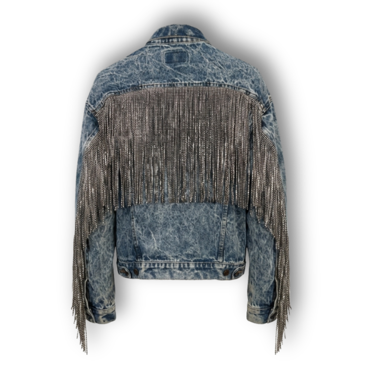 VINTAGE RHINESTONE FRINGE JACKET