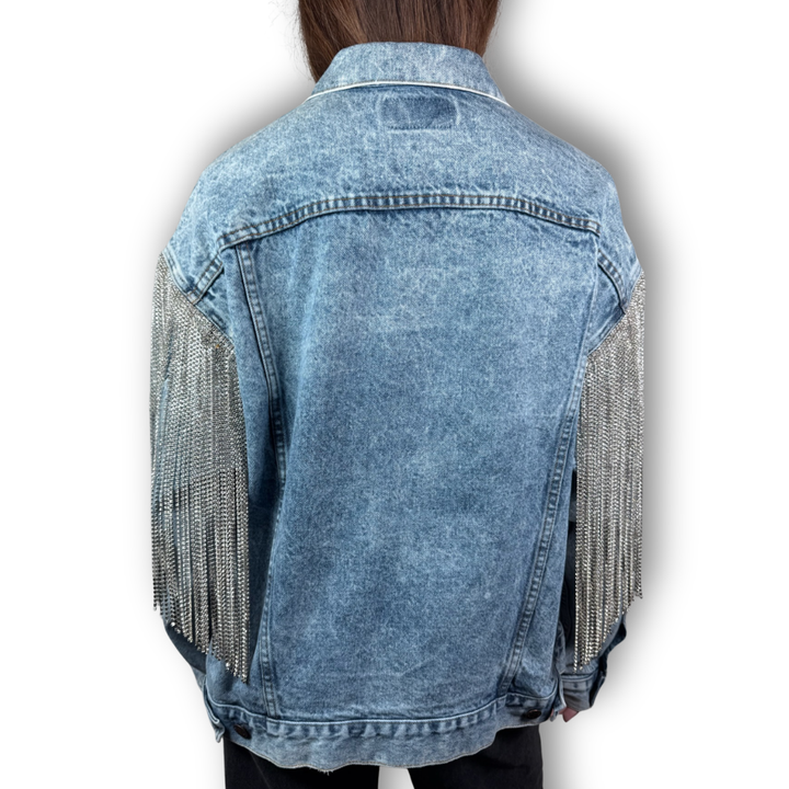 VINTAGE RHINESTONE FRINGE JACKET