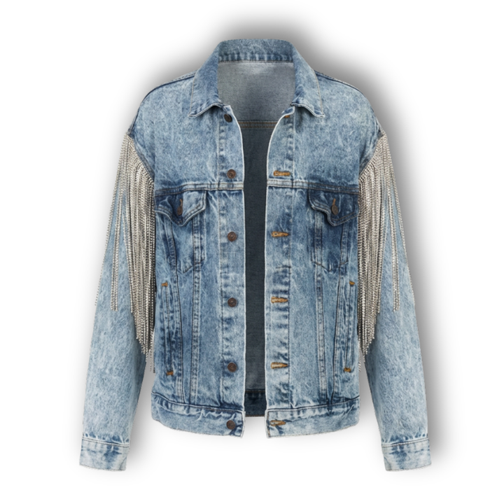 VINTAGE RHINESTONE FRINGE JACKET