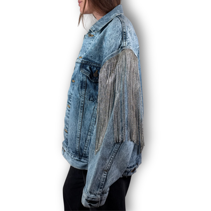 VINTAGE RHINESTONE FRINGE JACKET