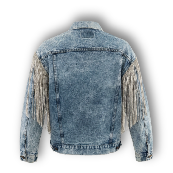 VINTAGE RHINESTONE FRINGE JACKET