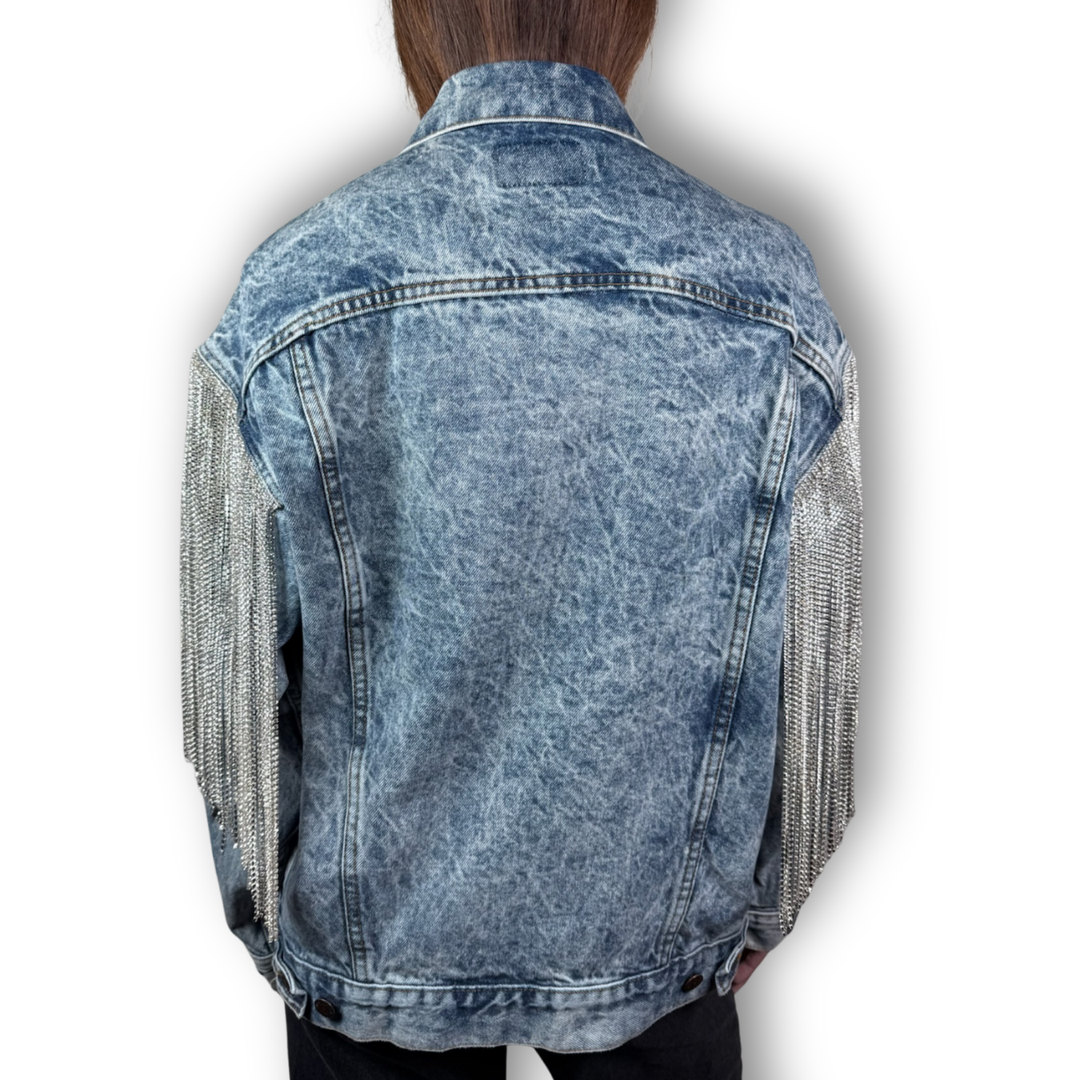 VINTAGE RHINESTONE FRINGE JACKET