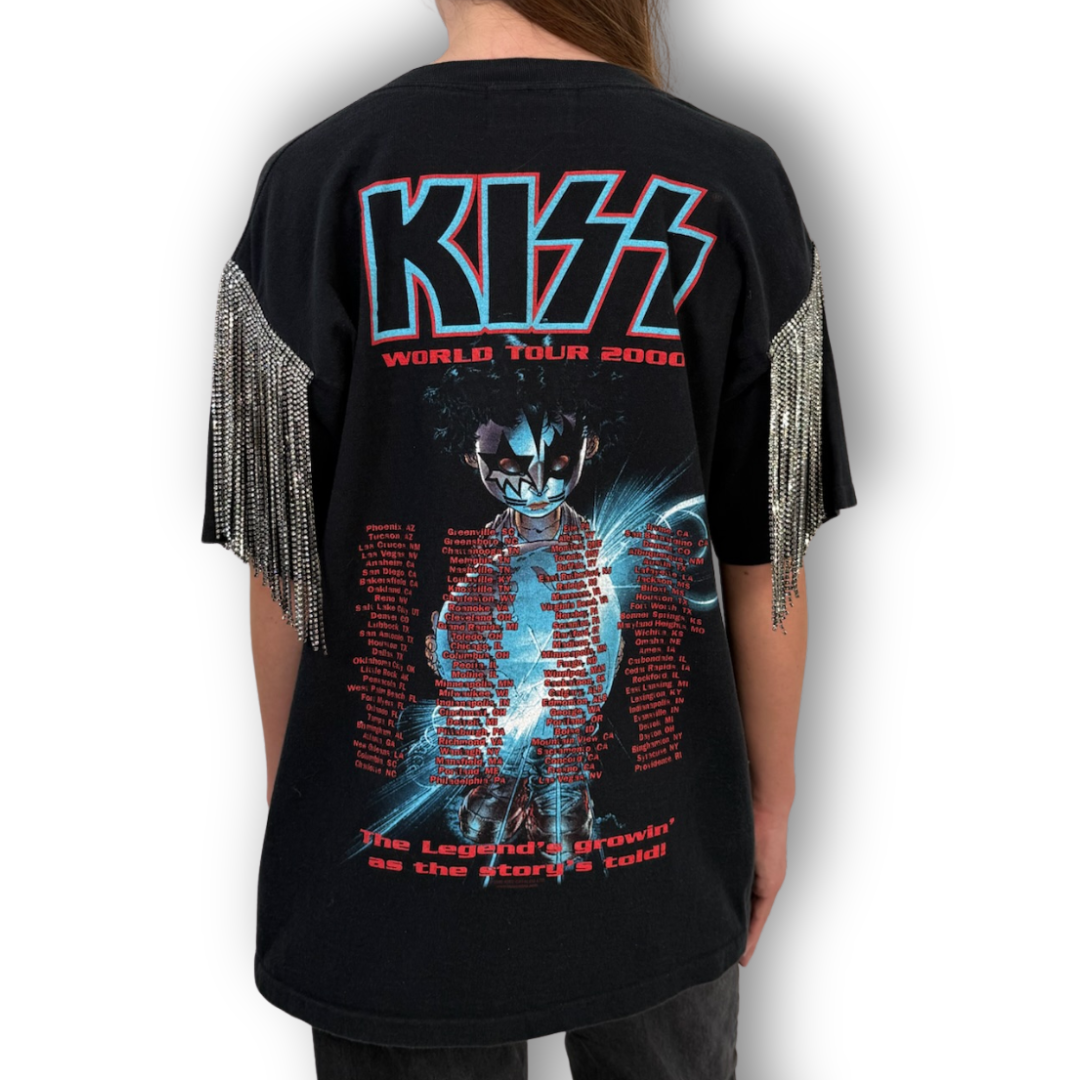 VINTAGE RHINESTONE KISS TSHIRT