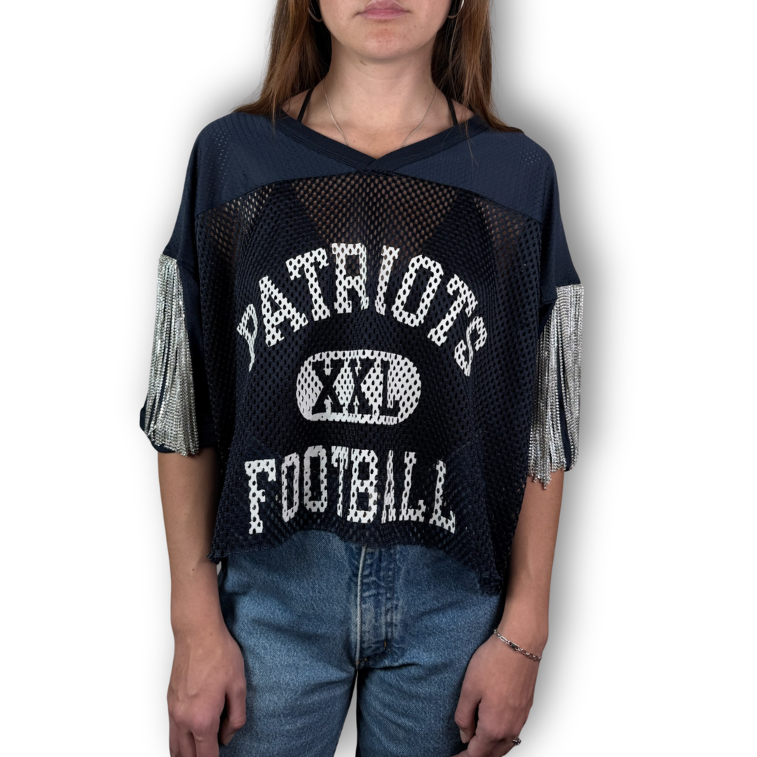 Daniel Diamond patriots jersey with snag less fringe