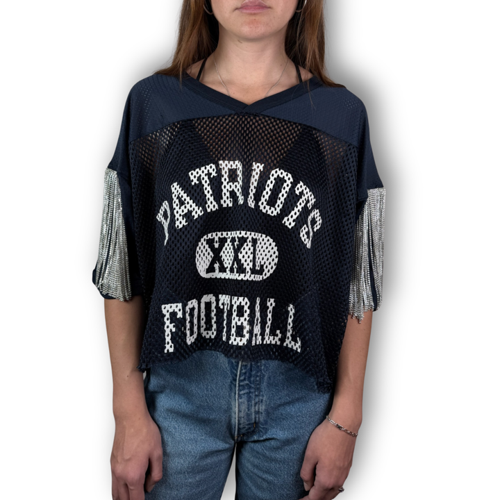 Daniel Diamond patriots jersey with snag less fringe