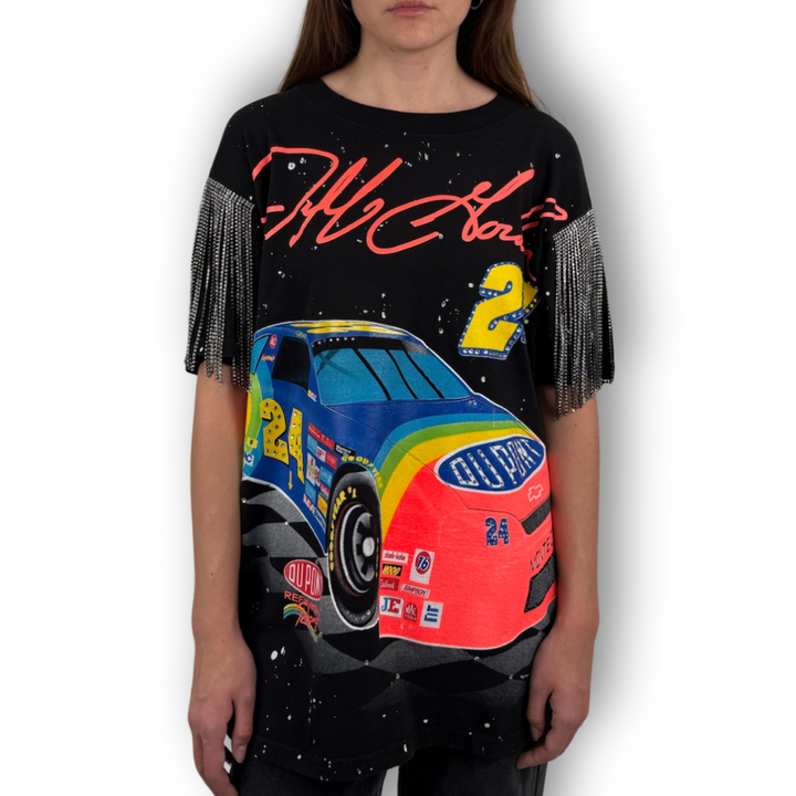 VINTAGE RHINESTONE RACING TSHIRT