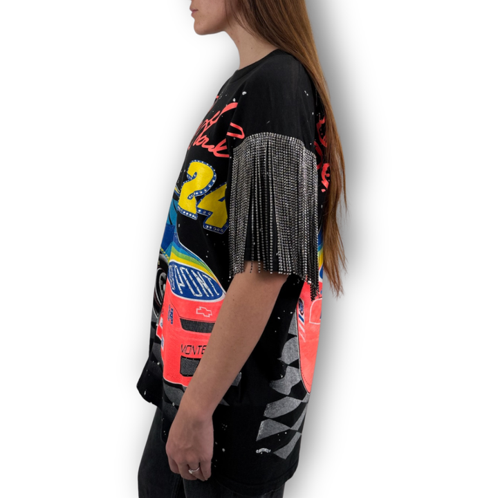 VINTAGE RHINESTONE RACING TSHIRT