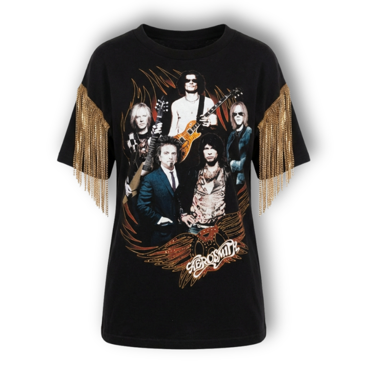 VINTAGE RHINESTONE AEROSMITH TSHIRT