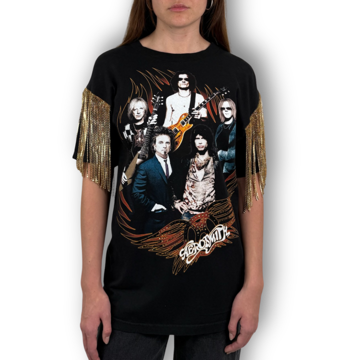 VINTAGE RHINESTONE AEROSMITH TSHIRT
