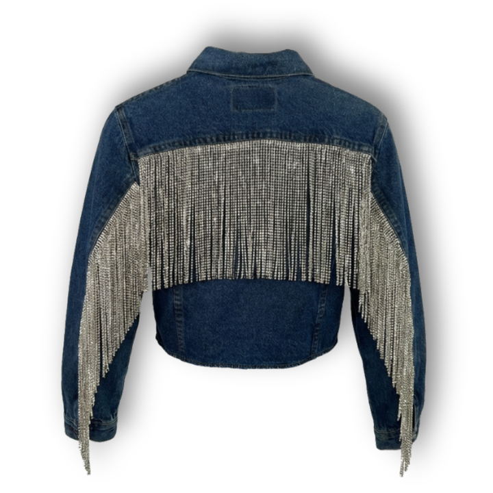VINTAGE RHINESTONE FRINGE JACKET