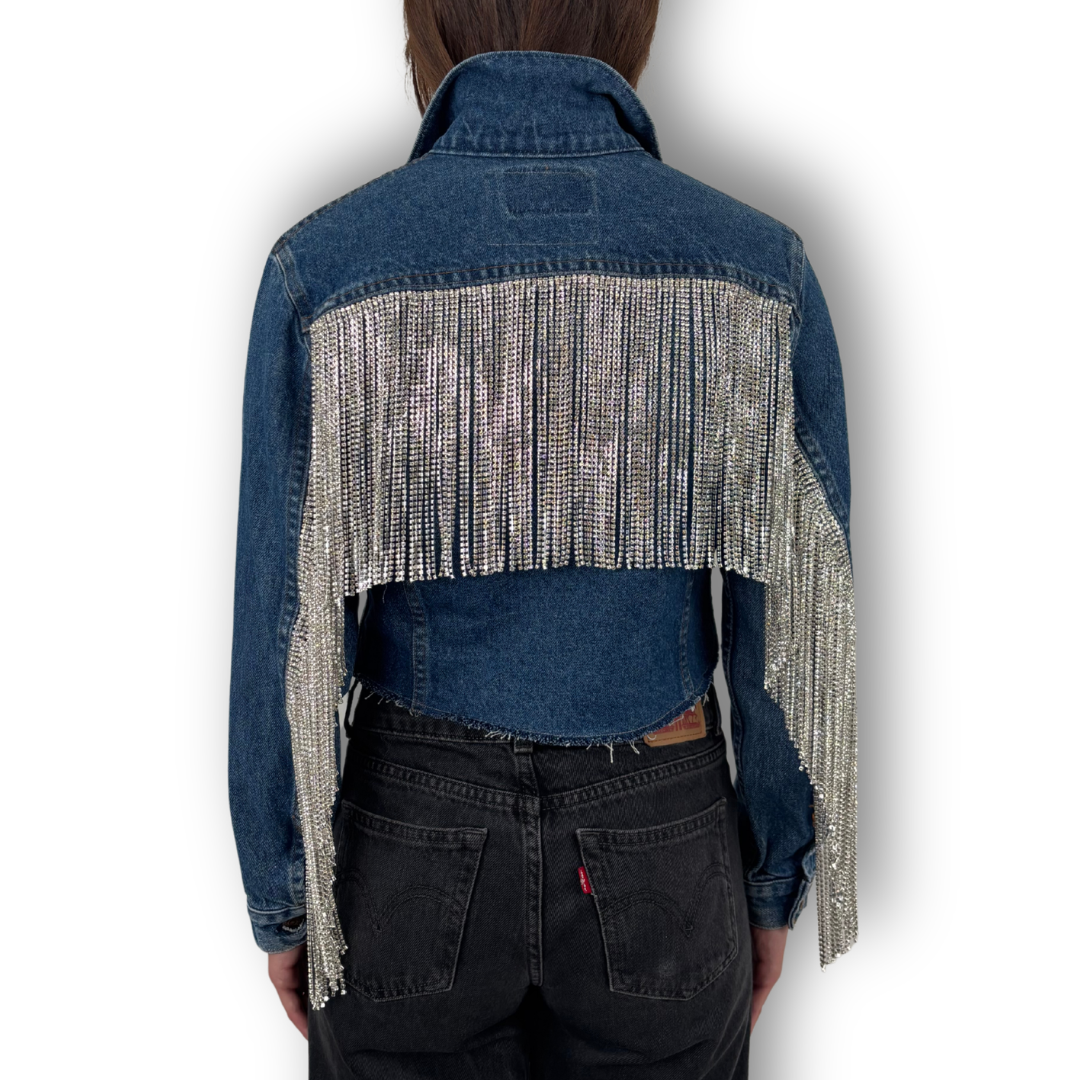 VINTAGE RHINESTONE FRINGE JACKET