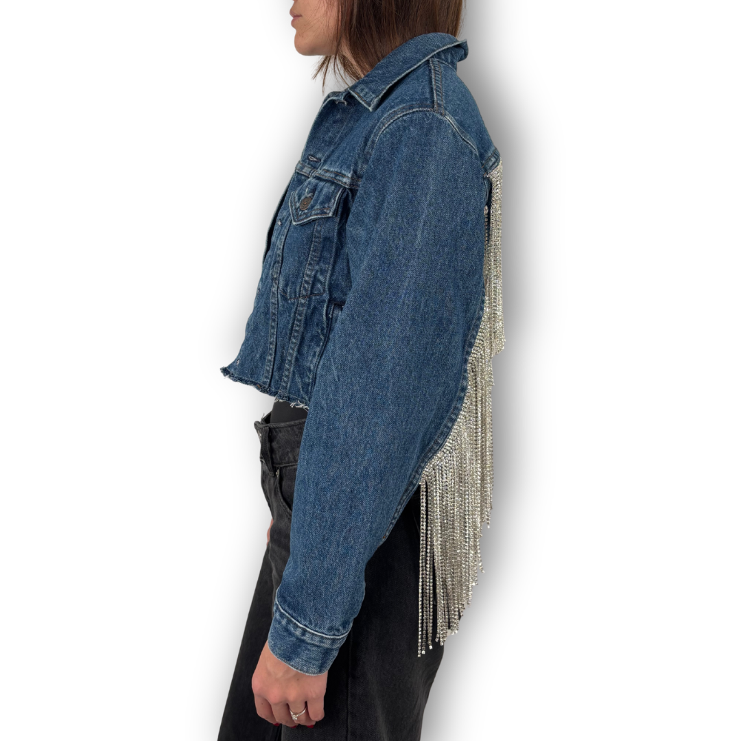 VINTAGE RHINESTONE FRINGE JACKET