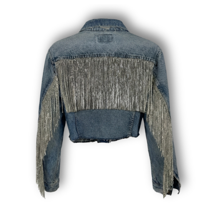 VINTAGE RHINESTONE FRINGE JACKET