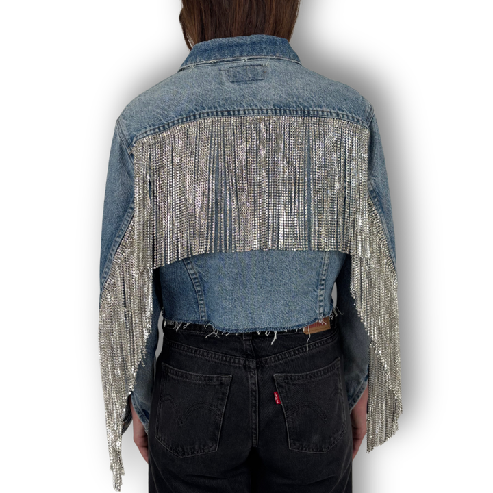 VINTAGE RHINESTONE FRINGE JACKET