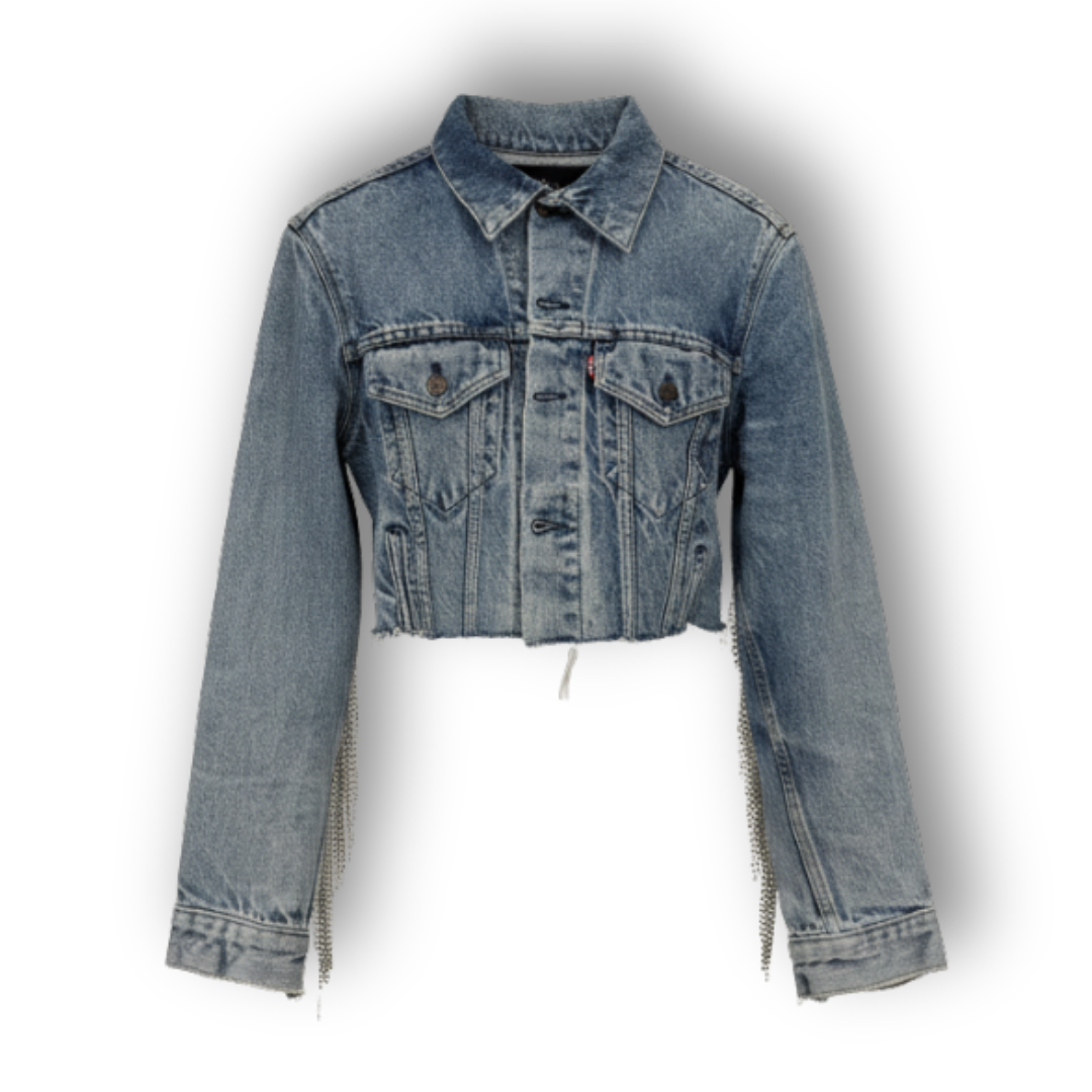 VINTAGE RHINESTONE FRINGE JACKET