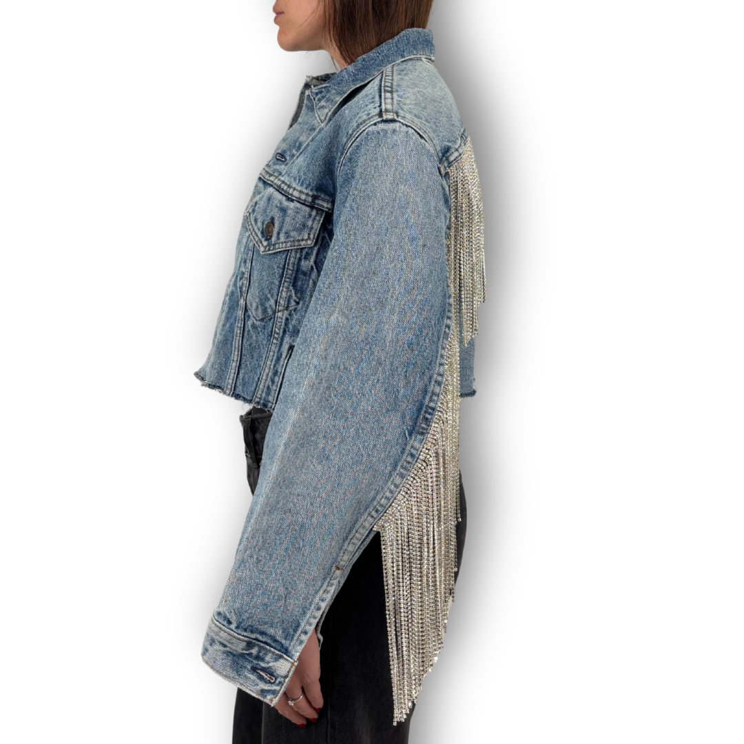 VINTAGE RHINESTONE FRINGE JACKET