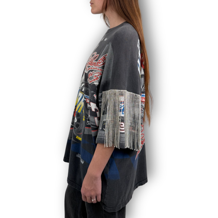 VINTAGE RHINESTONE RACING TSHIRT