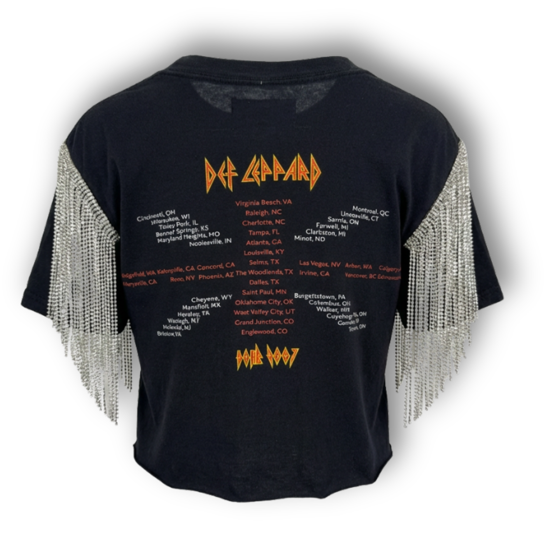 VINTAGE RHINESTONE DEF LEPPARD TSHIRT