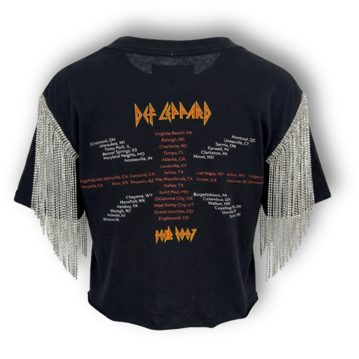 VINTAGE RHINESTONE DEF LEPPARD TSHIRT