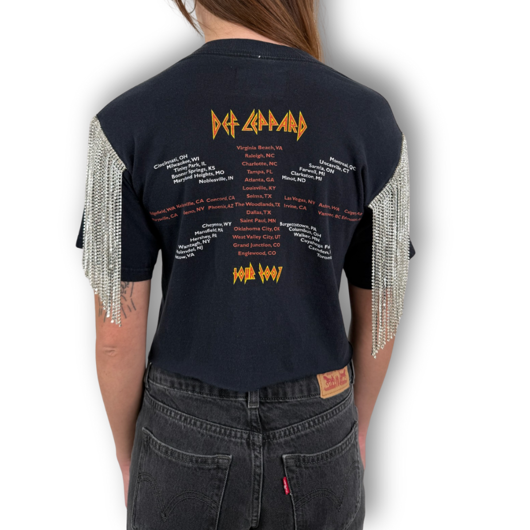 VINTAGE RHINESTONE DEF LEPPARD TSHIRT