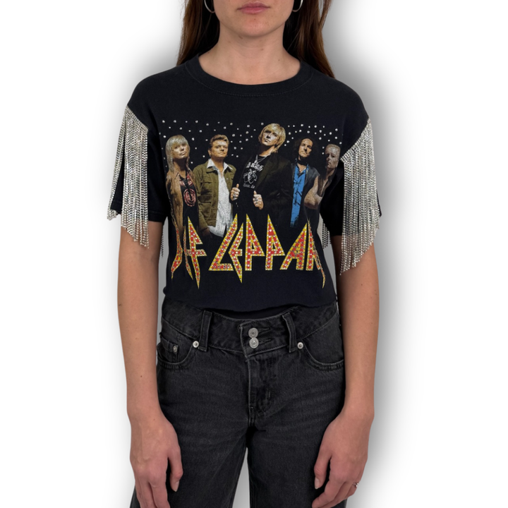 VINTAGE RHINESTONE DEF LEPPARD TSHIRT
