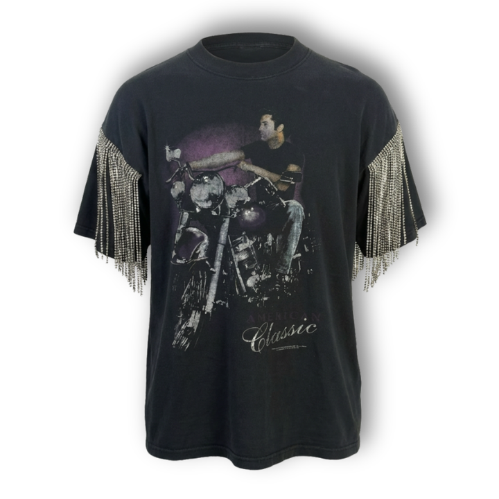 VINTAGE RHINESTONE ELVIS PRESLEY TSHIRT